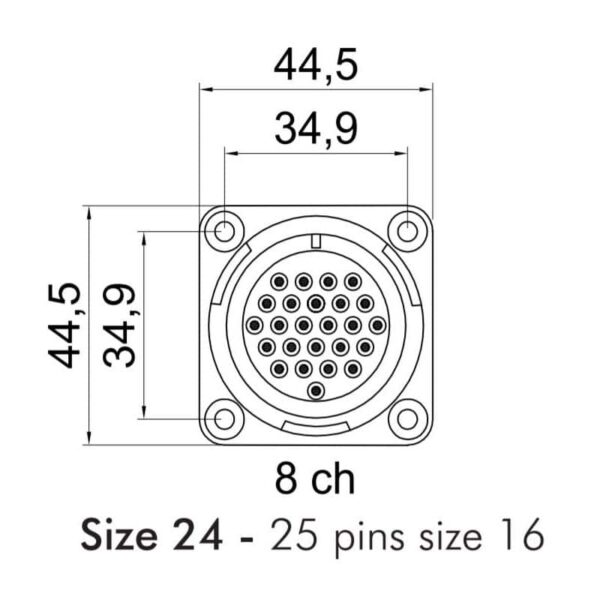 Image of LK 25 Pole Audio Connectors Section